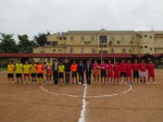 Giao lưu bóng đá của cán bộ, giảng viên Trường CĐSP Lạng Sơn với  cán bộ Ngân hàng TMCP Công thương Việt Nam chi nhánh Lạng Sơn