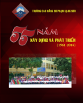 Kỷ yếu "Trường Cao đẳng Sư phạm Lạng Sơn - 55 năm xây dựng và phát triển (1961-2016)"