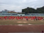 Sinh viên khoa Giáo dục mầm non tích cực tham gia luyện tập màn đồng diễn chào mừng Lễ khai mạc Hội khỏe Phù đổng tỉnh Lạng Sơn lần thứ IX