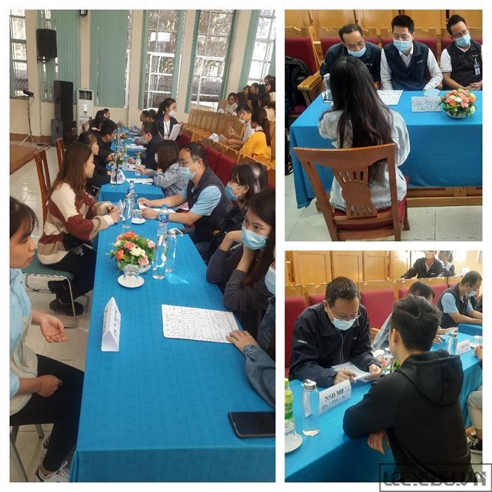 Tập đoàn KHKT Hồng Hải phối hợp với Trường CĐSP Lạng Sơn phỏng vấn tuyển dụng lớp chuyên ban Hồng Hải