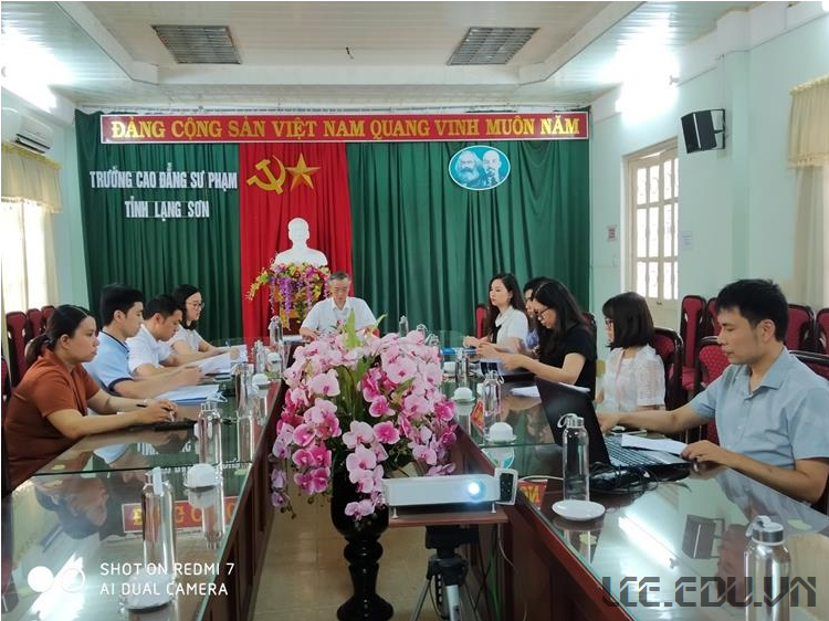 Hội đồng khoa học cấp trường nghiệm thu đề tài "Xây dựng phòng học STEM tại trường CĐSP Lạng Sơn"